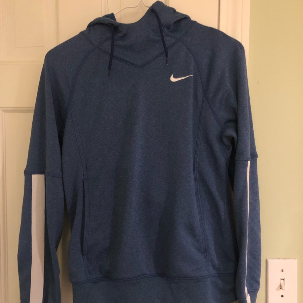 Blue nike athletic sweatshirt